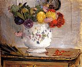 Morisot Dahlias by Berthe Morisot